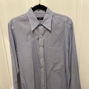 Club Room Mens Striped Slim Fit Dress Shirt